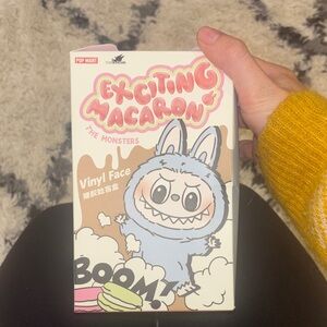 Pop Mart Exciting Macaron The Monsters Stuffed Animal - Blue